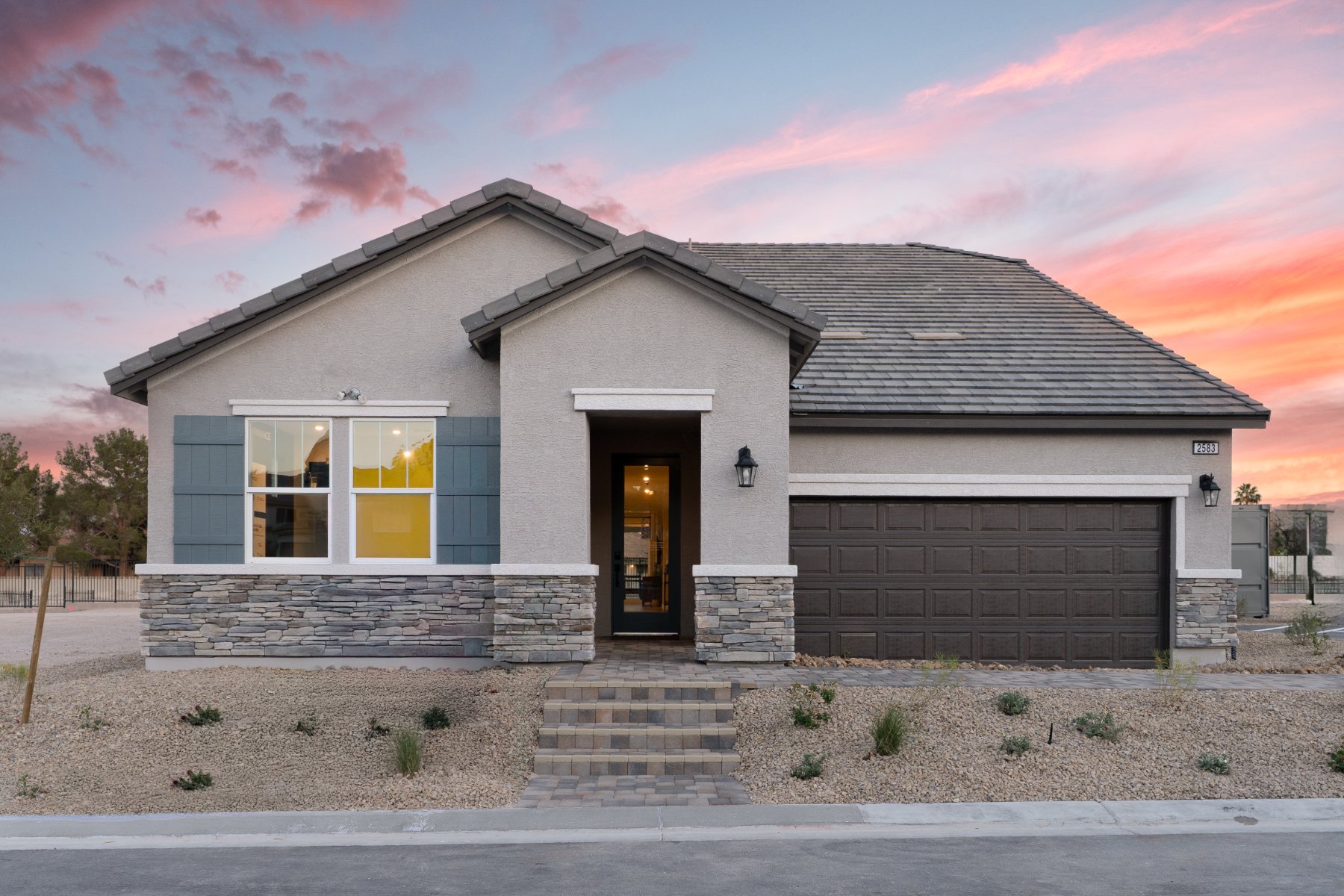 Beazer Homes Marigold community, single-story home